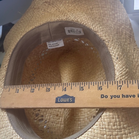 Western Cowgirl Raffa Straw Hat Band Rhinestone Cross Y2K Cowboy Boho Medium - Picture 11 of 11